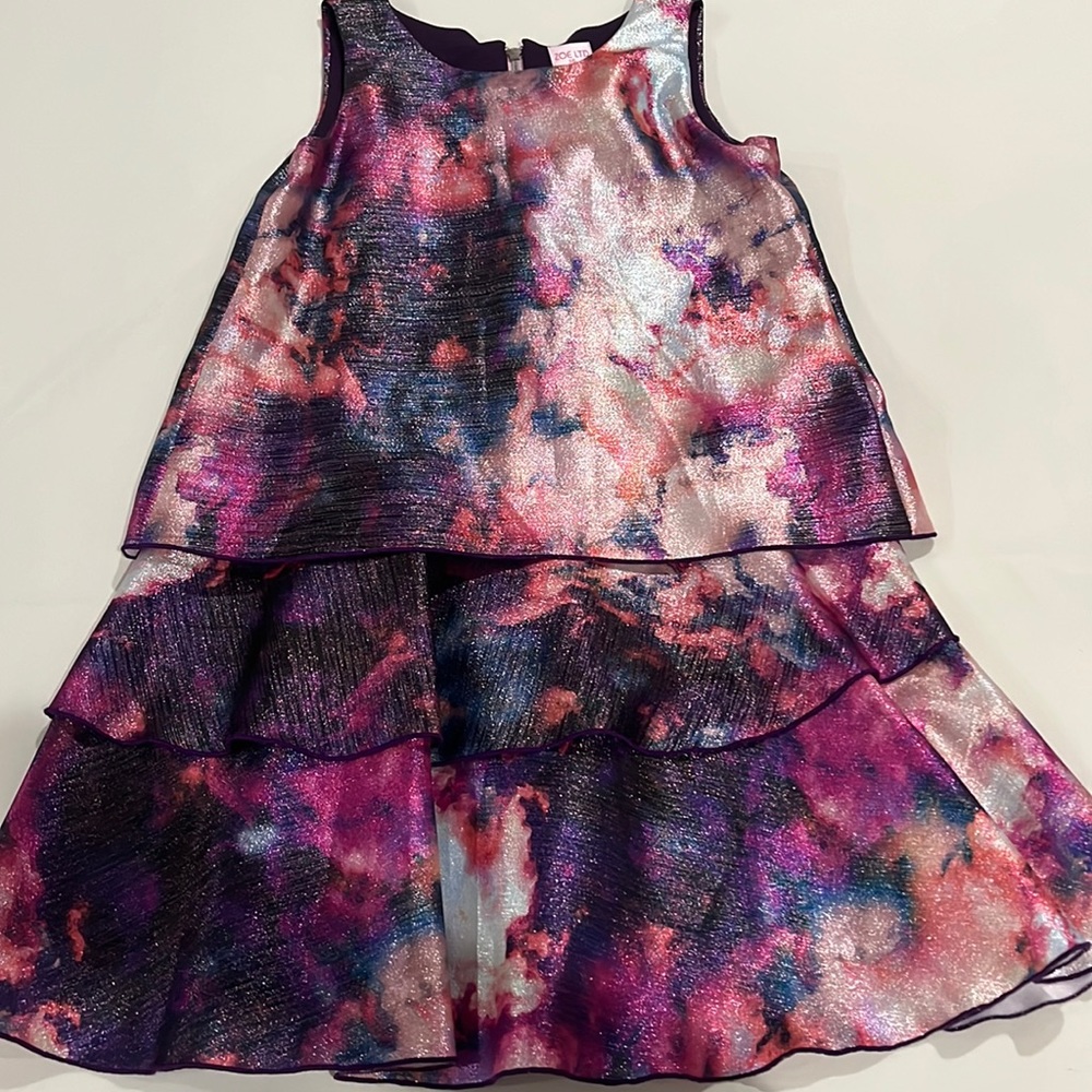 EUC Zoe Ltd Girls watercolor dress; size 16